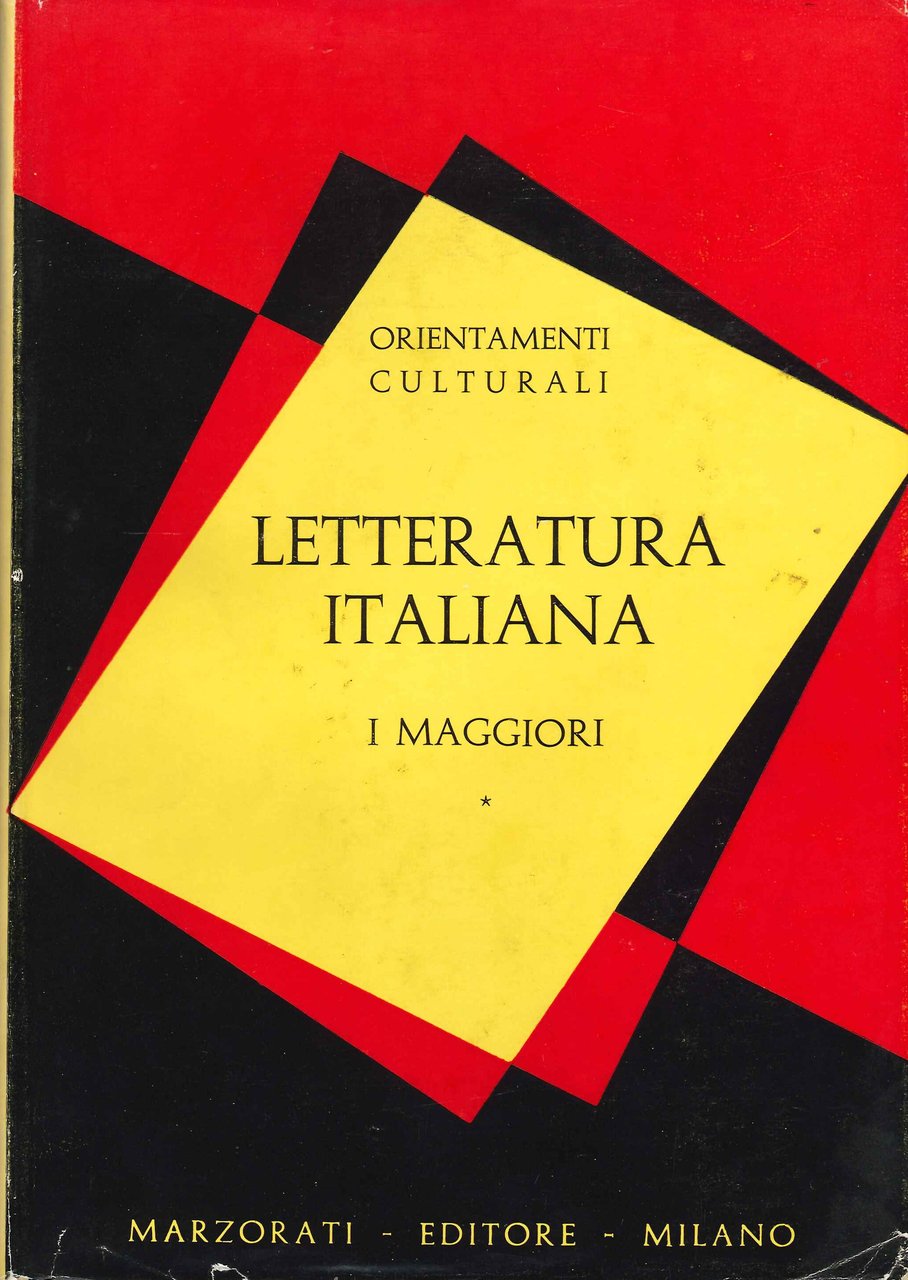 Letteratura Italiana - i Maggiori. Volumi I-II | Immagine principale