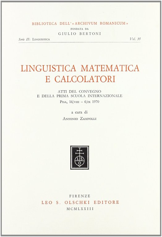 Linguistica matematica e calcolatori