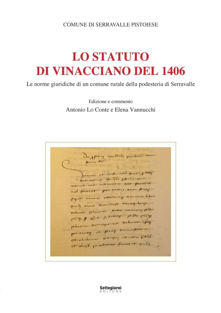Lo Statuto di Vinacciano del 1406. Le Norme Giuridiche di …