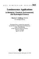Luminescence Applications in Biological, Chemical, Environmental, and Hydrological Sciences | Immagine principale