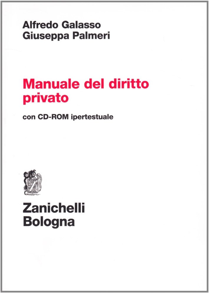 Manuale del diritto privato. Con CD-ROM