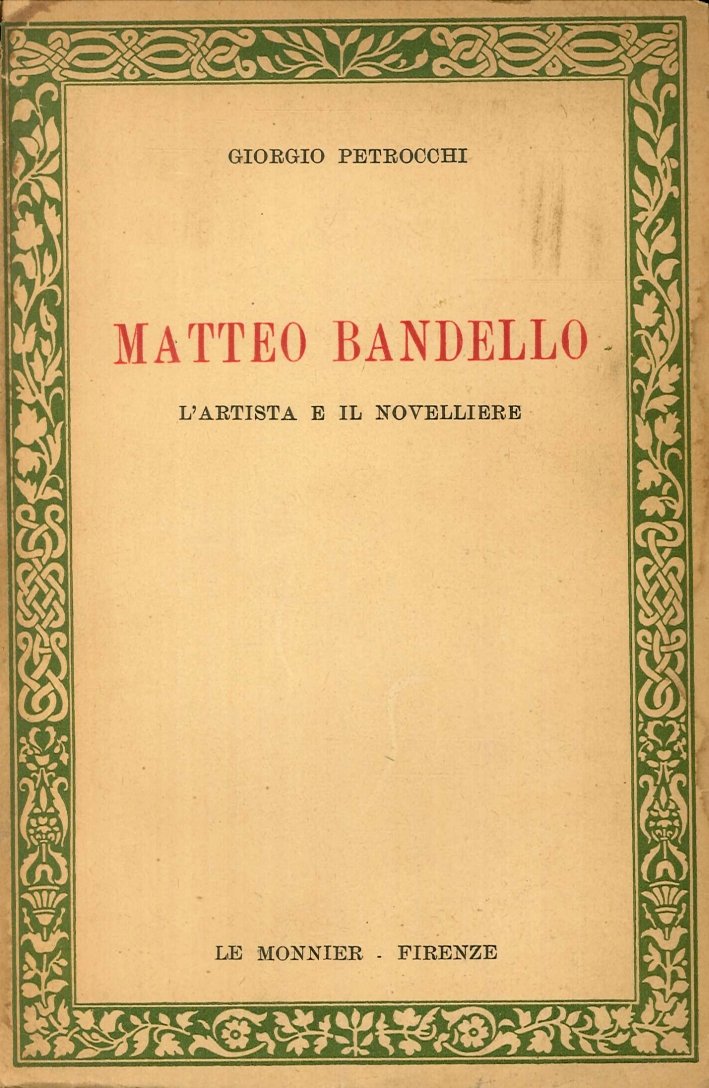 Matteo Bandello. L'Artista e il Novelliere | Immagine principale