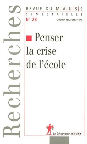 Mauss.28 la Crise de l'Ecole | Immagine principale