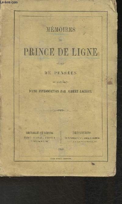 Mémoires du prince de ligne suivis de pensées et précédées … | Immagine principale