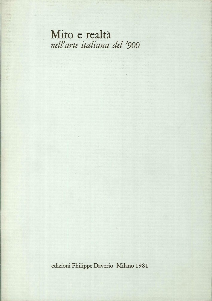 Mito e realtà nell'arte Italiana del '900