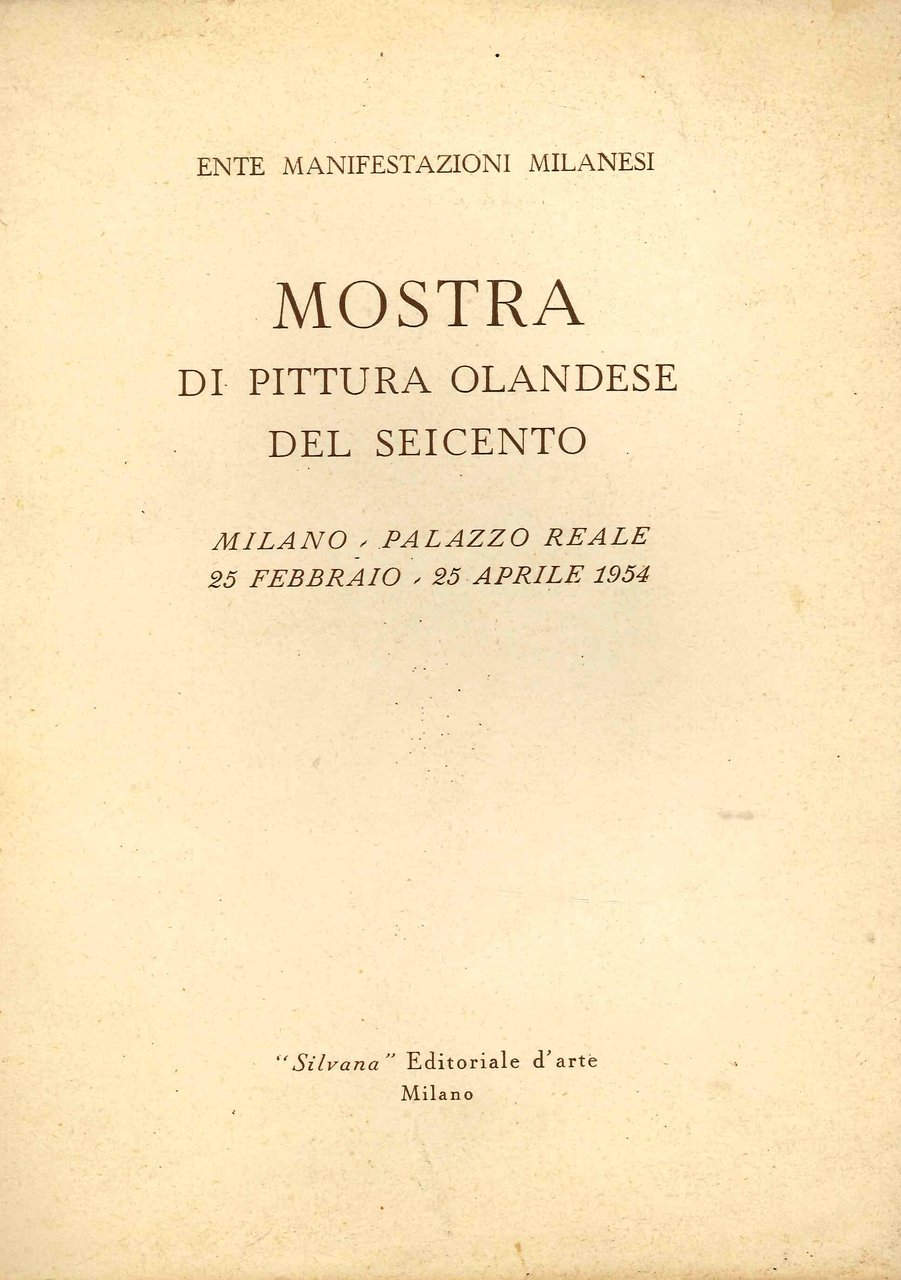 Mostra di pittura olandese del Seicento