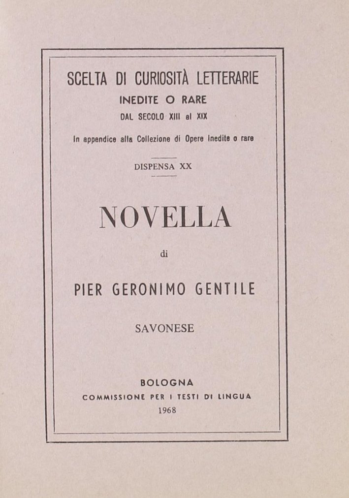 Novella (rist. anast.)