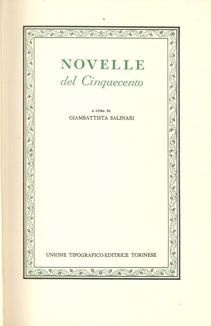 Novelle del Cinquecento