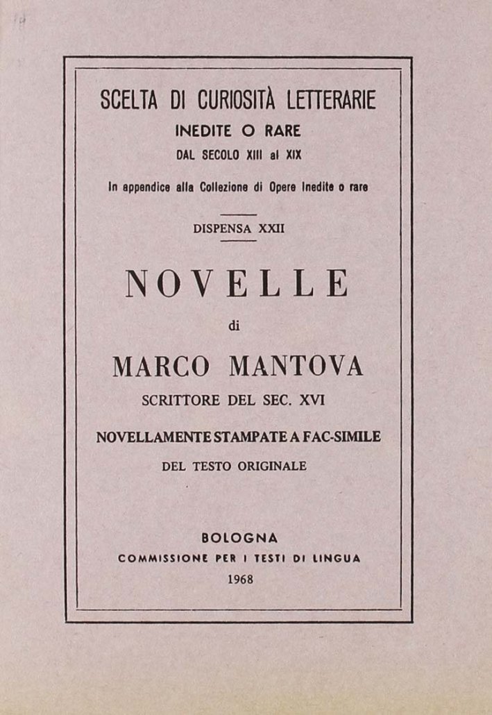 Novelle (rist. anast.)