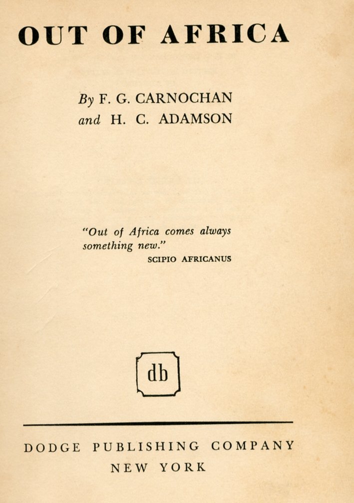 Out of Africa | Immagine principale