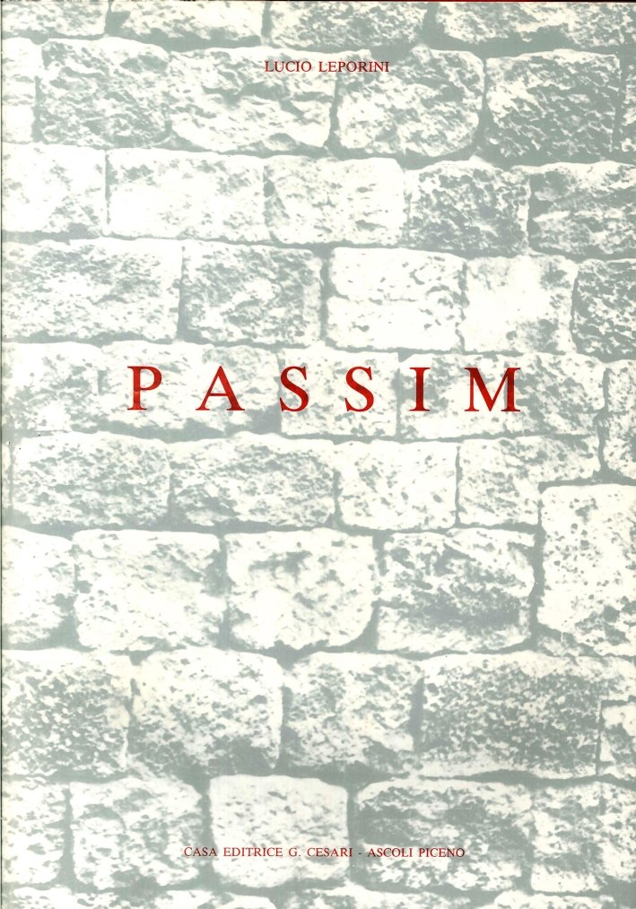 Passim. ossia ricerca di particolari significanti sparsi nel centro storico …