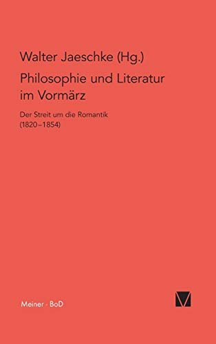 Philosophie und Literatur im Vormärz / Philosophie und Literatur im …