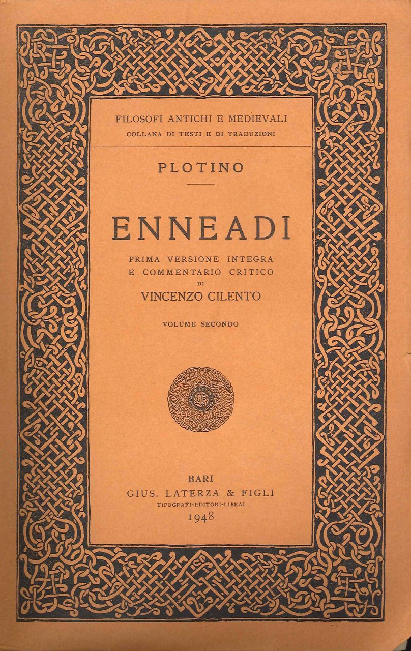 Plotino. Enneadi. Volume II, Bari, Gius. Laterza & Figli, 1948