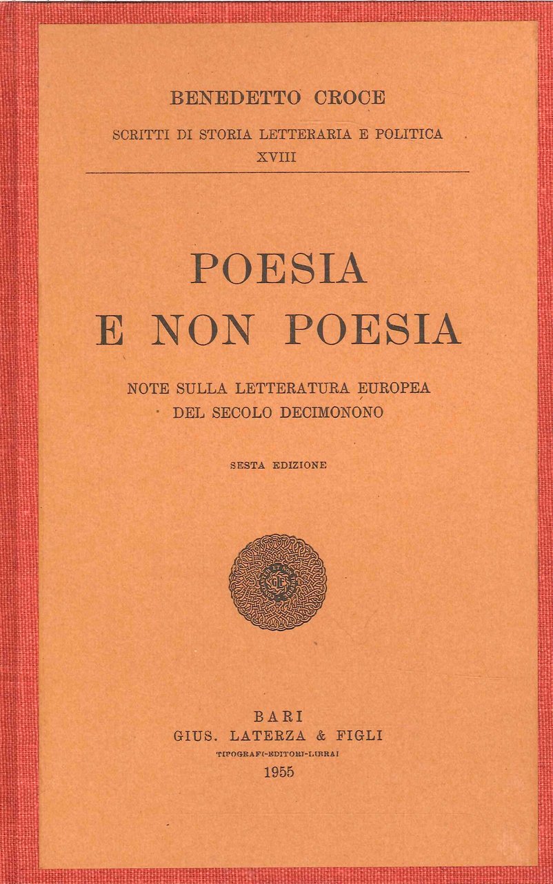 Poesia e non poesia. Note sulla letteratura europea del secolo …