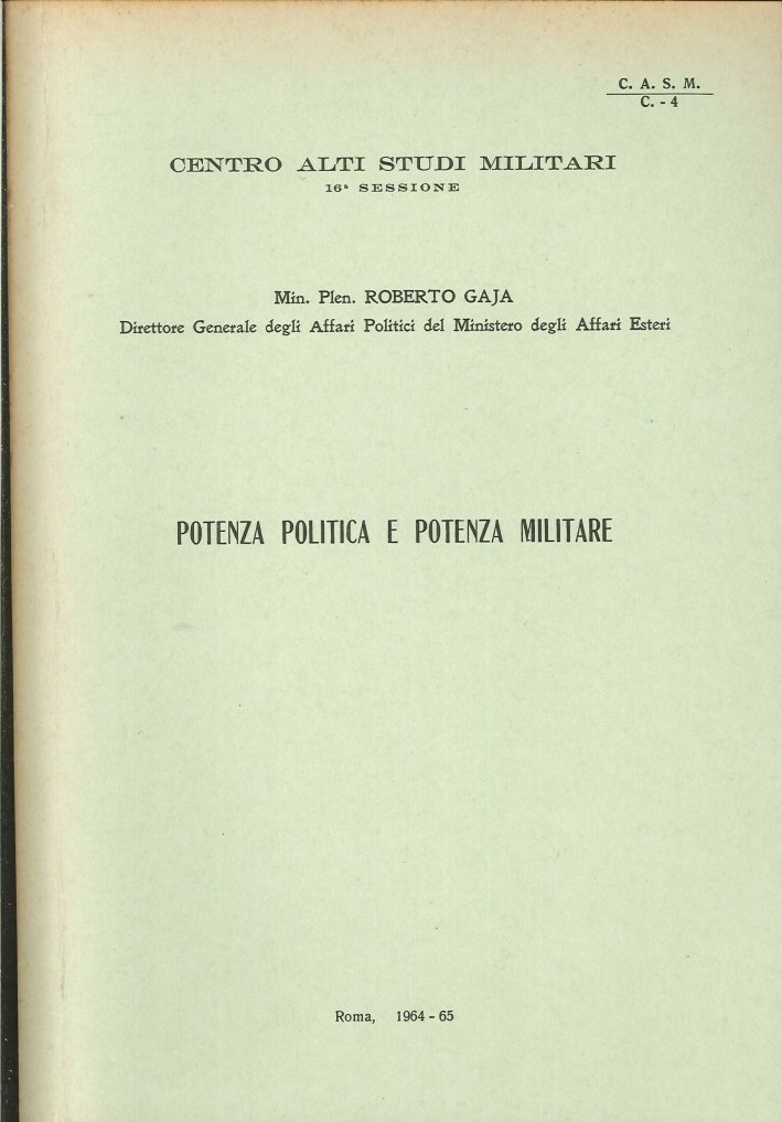 Potenza Politica e Potenza Militare | Immagine principale