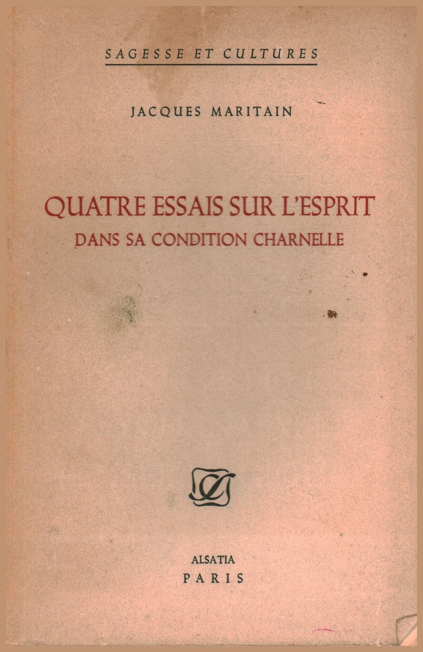 Quatre essays sur l'esprit dans sa condition charnelle | Immagine principale