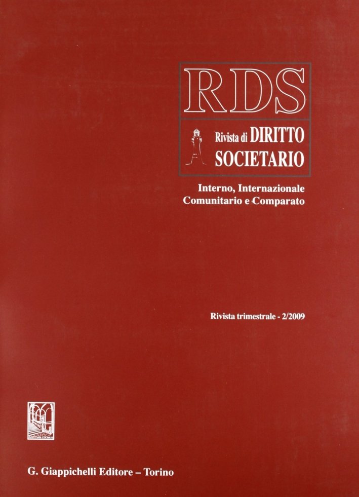 RDS. Rivista di diritto societario interno, internazionale comunitario e comparato …