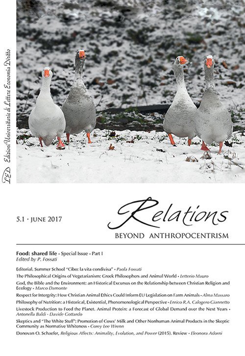Relations. Beyond Anthropocentrism (2015). Vol. 5/1: Food: shared life | Immagine principale