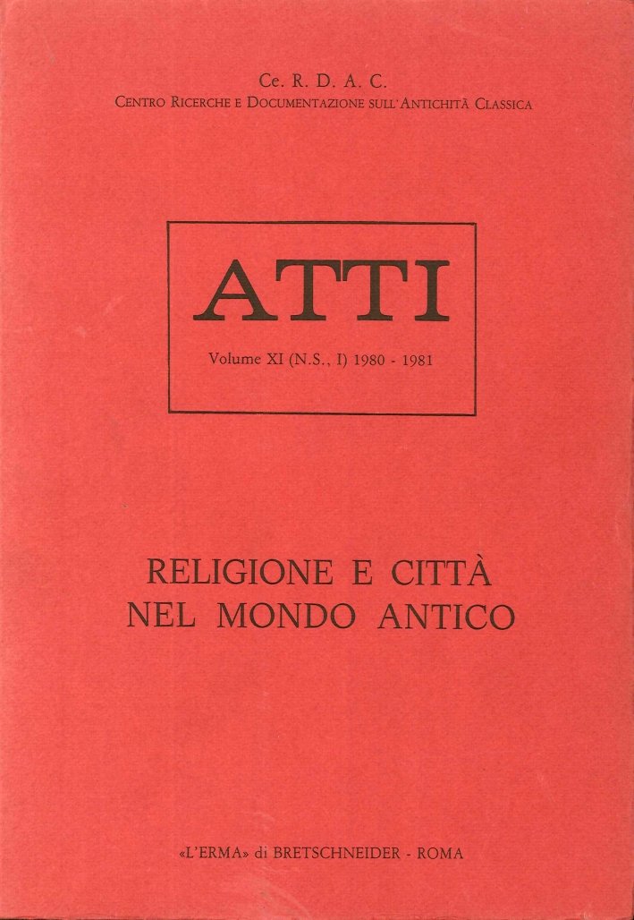 Religione e Città nel Mondo Antico | Immagine principale