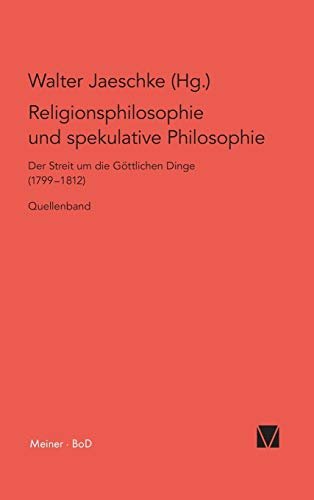 Religionsphilosophie und spekulative Theologie / Religionsphilosophie und spekulative Theologie: Der … | Immagine principale