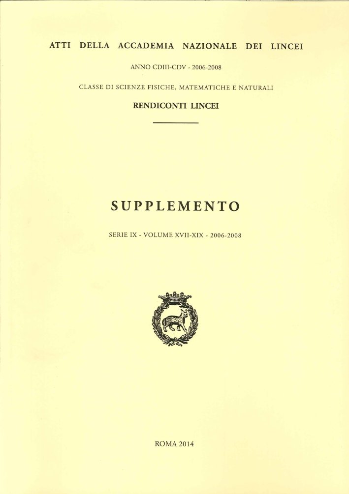 Rendiconti Lincei. Supplemento Serie IX, Volume XVII-XIX, 2006-2008