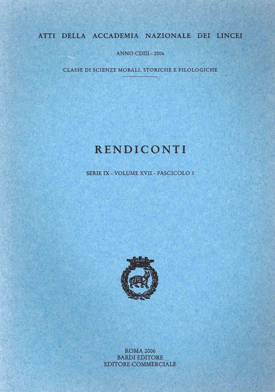 Rendiconti. Serie IX. Volume XVII. Fascicolo 3