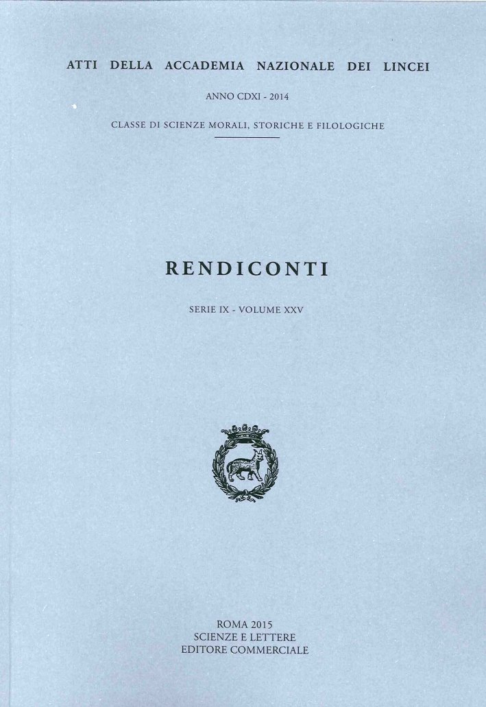 Rendiconti. Serie IX. XXV/2014