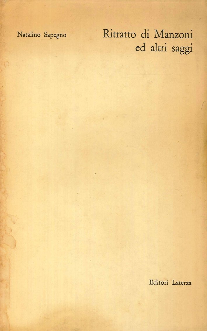 Ritratto di Manzoni ed altri Saggi