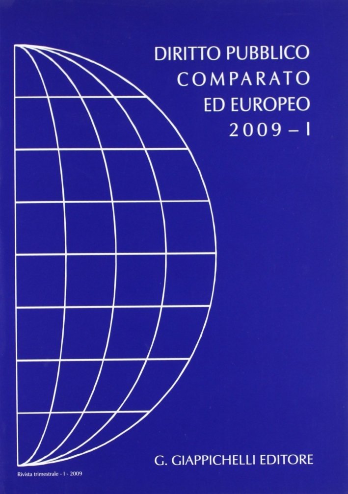 Rivista di Diritto Pubblico Comparato ed Europeo 2009/1