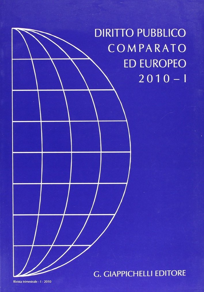 Rivista di Diritto Pubblico Comparato ed Europeo 2010/1