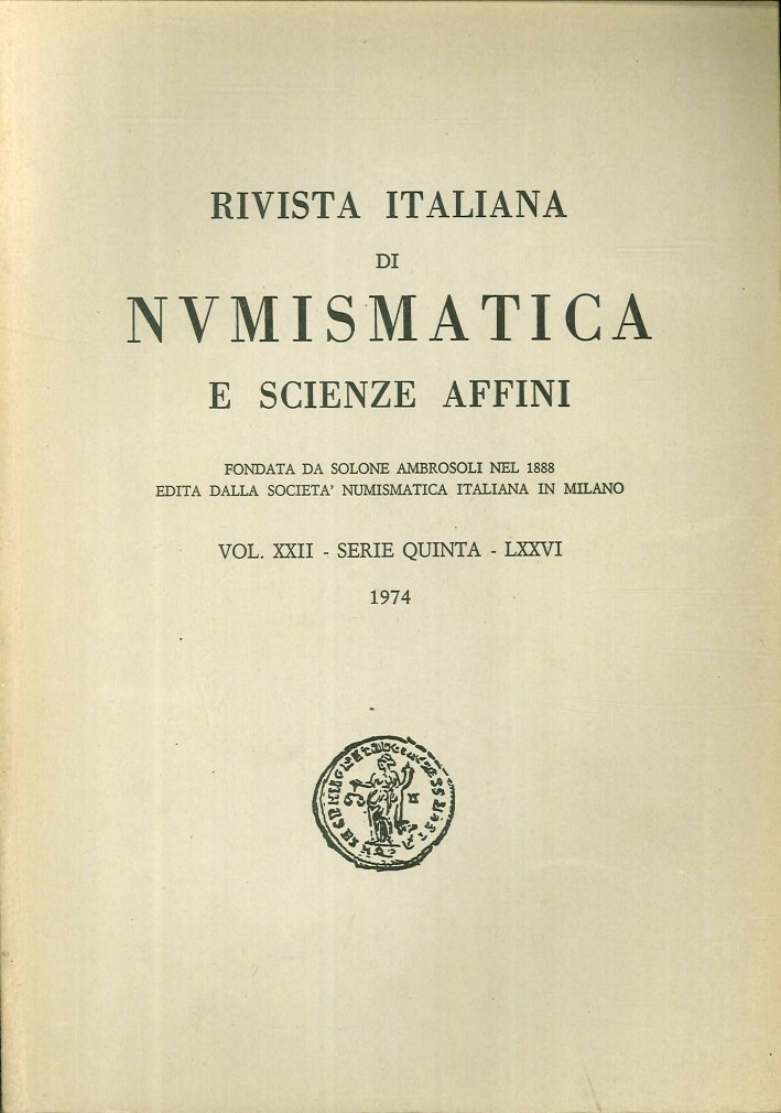 Rivista italiana di numismatica e scienze affini - Vol. XXII … | Immagine principale