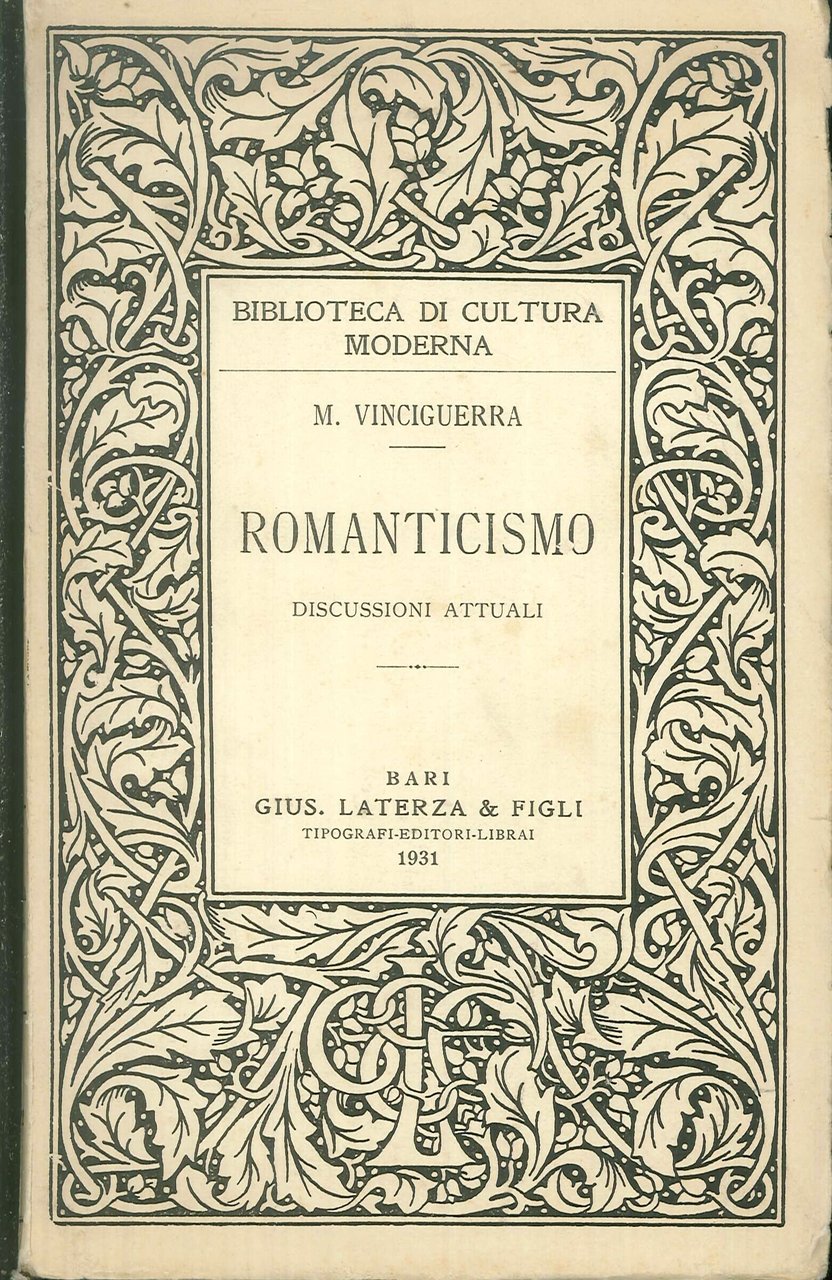 Romanticismo. Discussioni Attuali