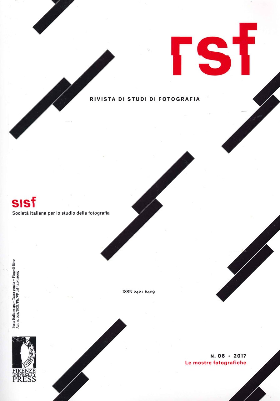 RSF. Rivista di studi di fotografia. Journal of Studies in … | Immagine principale