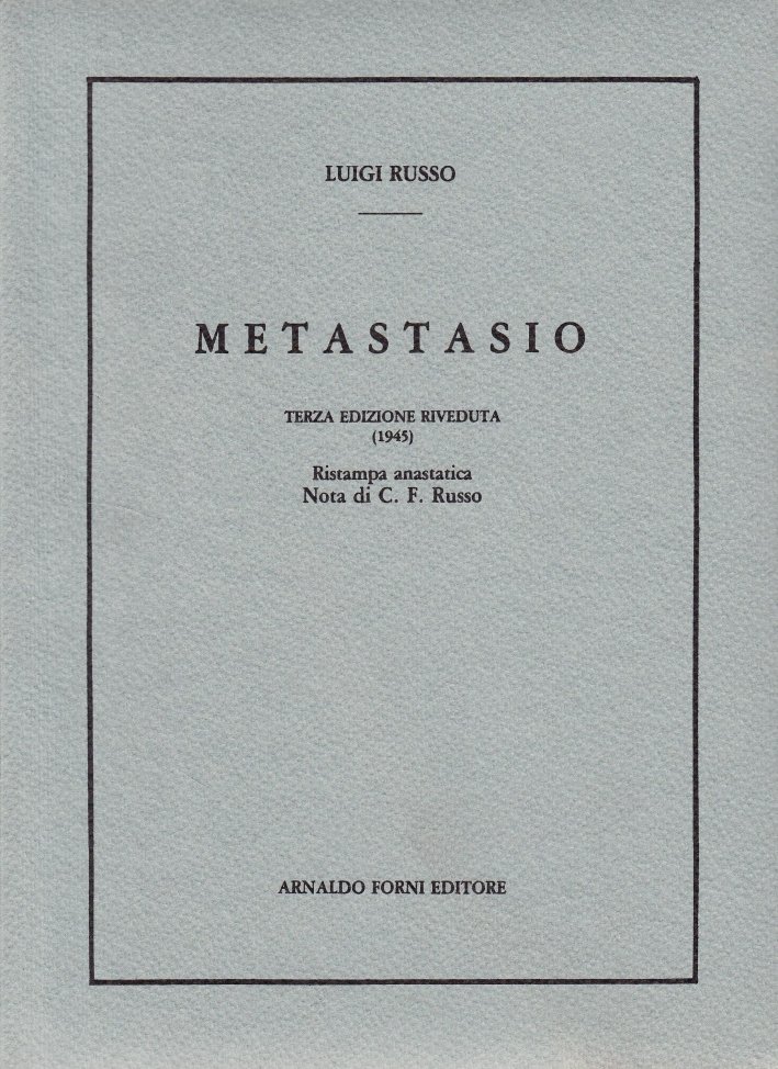 Russo Luigi: Pietro Metastasio | Immagine principale