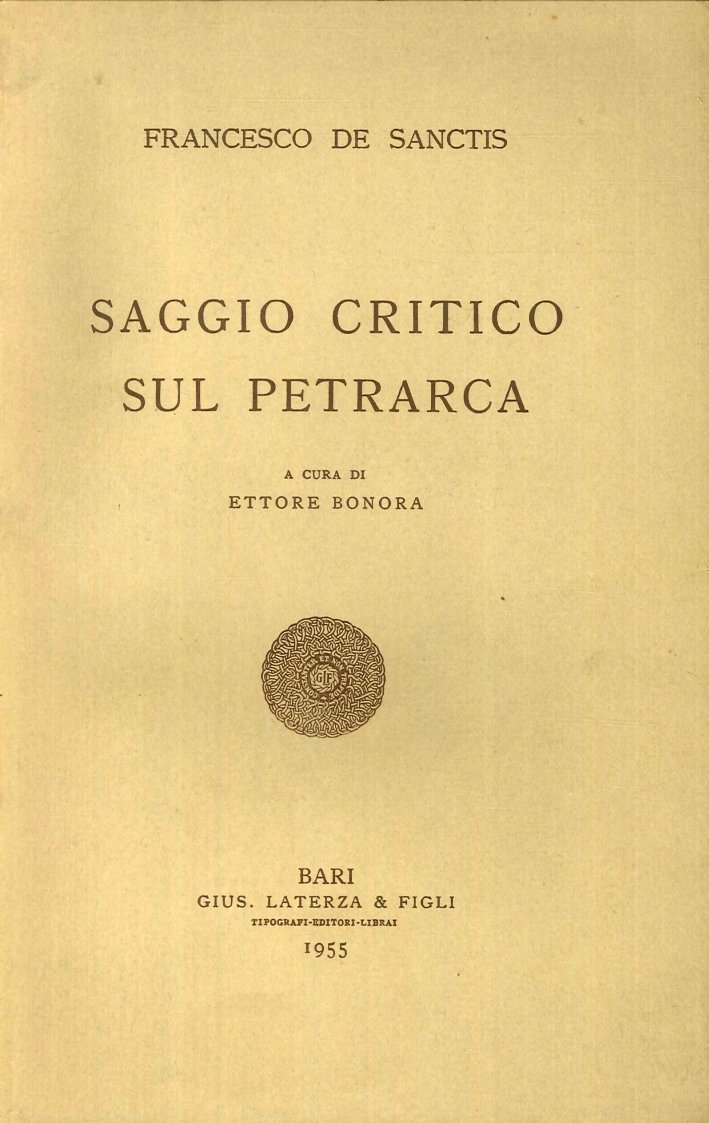 Saggio critico sul Petrarca | Immagine principale