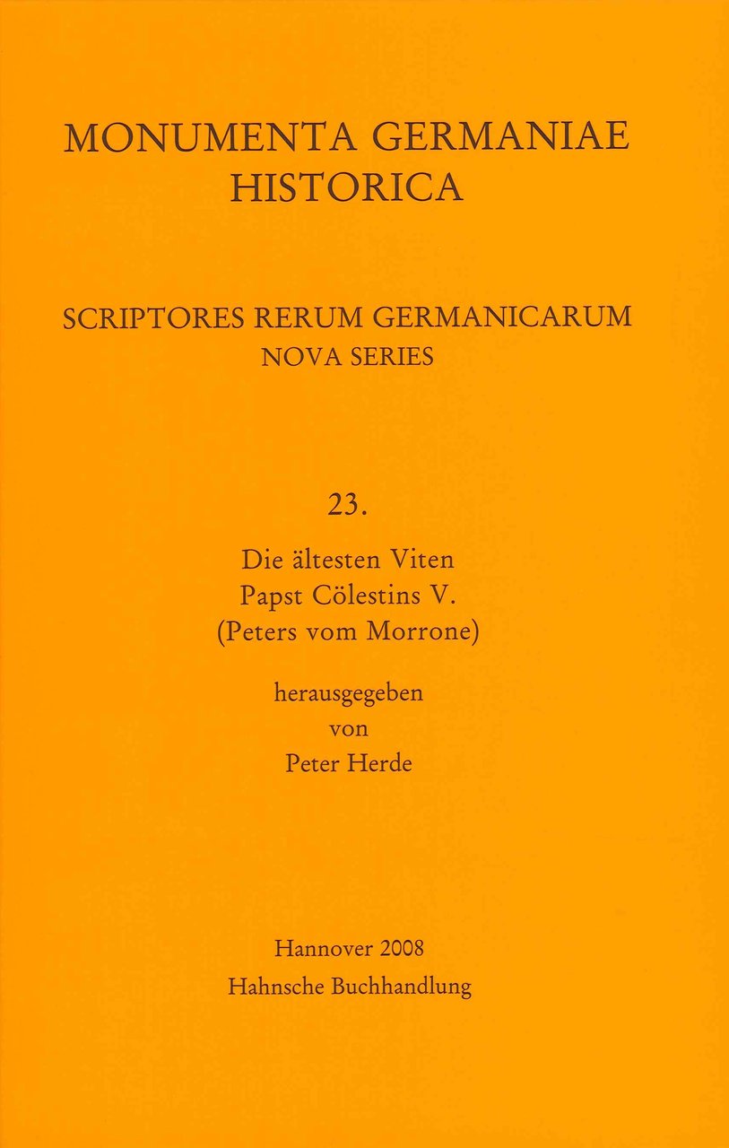 Scriptores rerum Germanicarum. Nova series 23, Graz, Verlag Hermann Bohlaus …