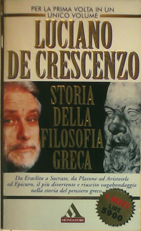 STORIA DELLA FILOSOFIA GRECA