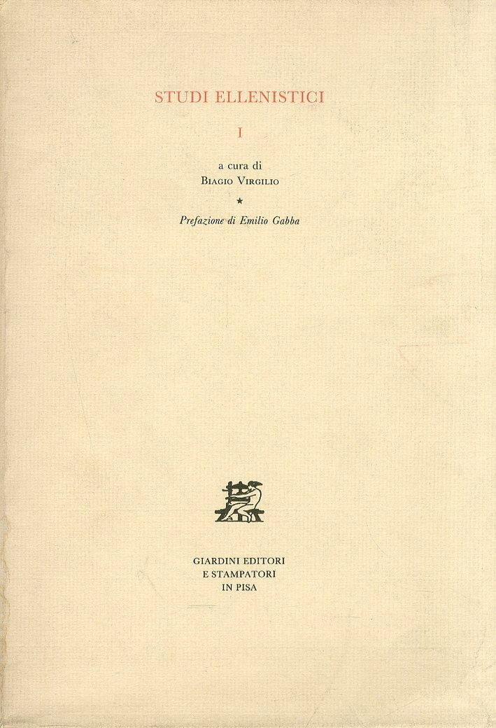 Studi Ellenistici. Vol. 1 | Immagine principale
