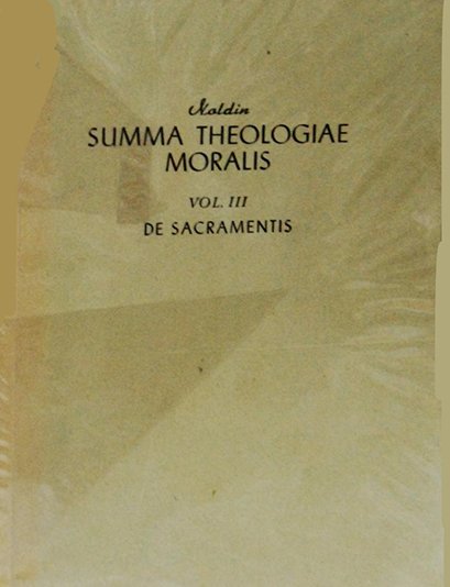 Summa theologiae moralis III - De Sacramentis | Immagine principale