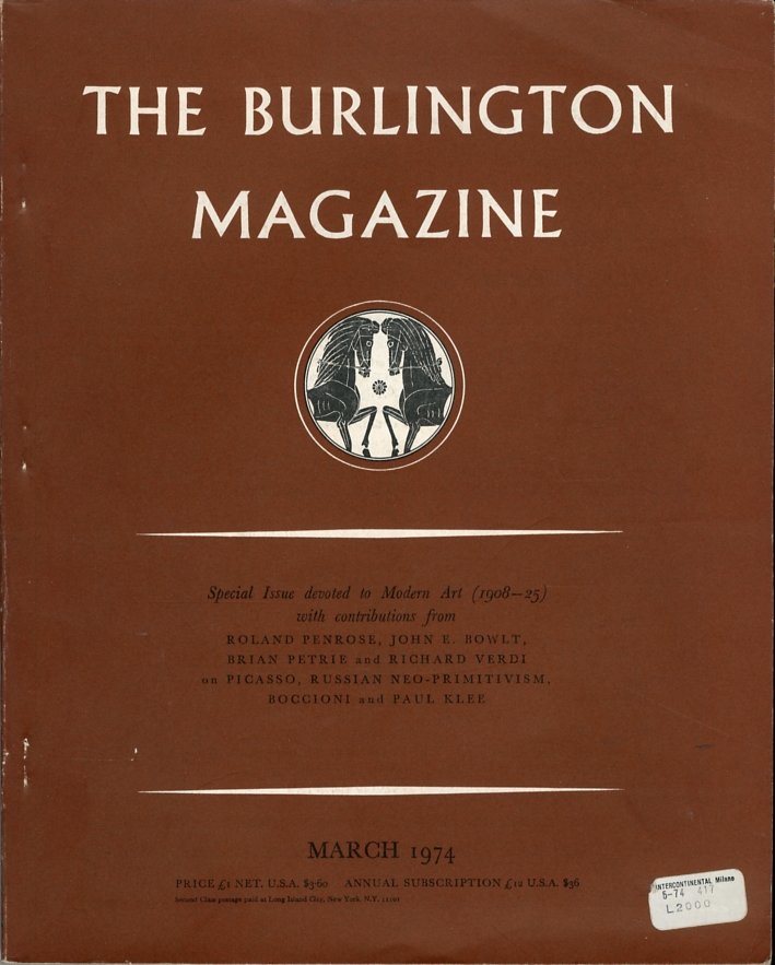 The Burlington Magazine. No.852. Vol.CXVI | Immagine principale