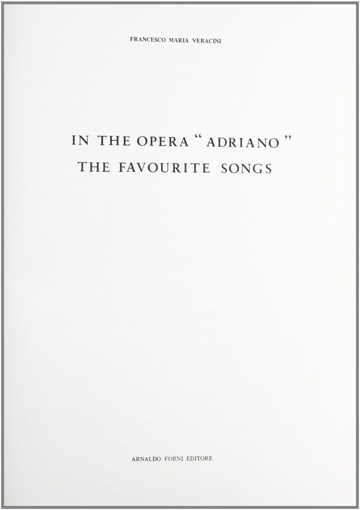 The Favourite Songs in the Opera Call'D "Adriano" | Immagine principale