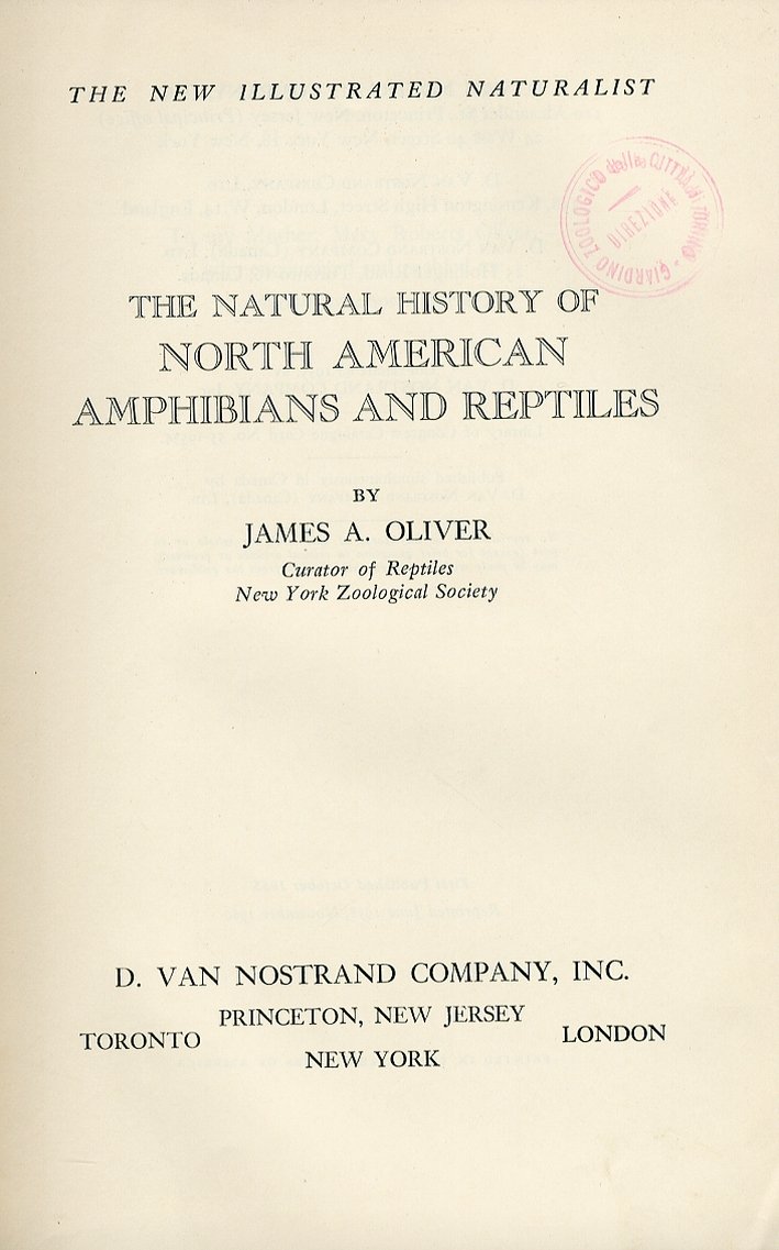 The Natural History of North American Amphibians and Reptiles | Immagine principale