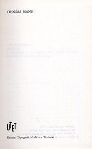 Thomas Mann. I Buddenbrook-Tolstoj-Riccardo Wagner e «L'anello del Nibelungo»-Goethe e la democrazia. Nobel 1929