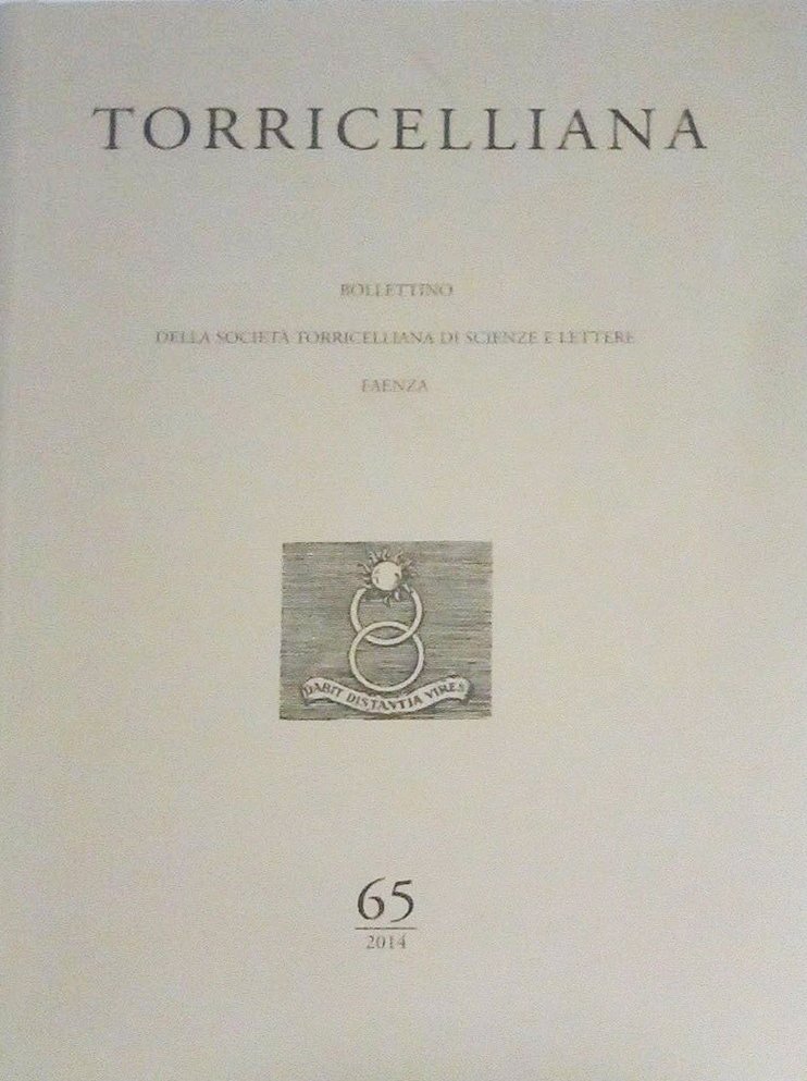 Torricelliana. Bollettino della Società Torricelliana di Scienze e Lettere Faenza. …