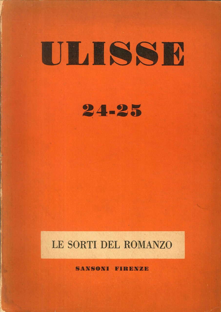 Ulisse. Rivista di Cultura Internazionale. Anno X. Vol. IV. Fascicolo …