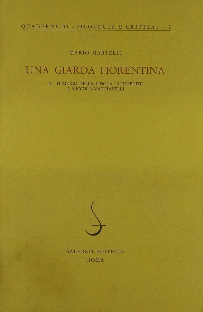Una giarda fiorentina. Il "Dialogo della lingua" attribuito a Niccolò …