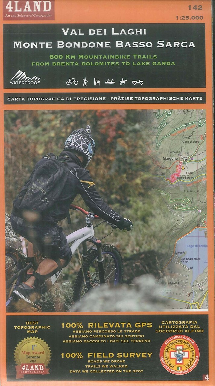 Val dei laghi. Monte Bondone. Basso Sarca. 142. 1:25.000. 800 …