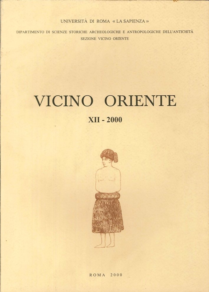 Vicino Oriente XII-2000, Roma, Università degli Studi di Roma La …