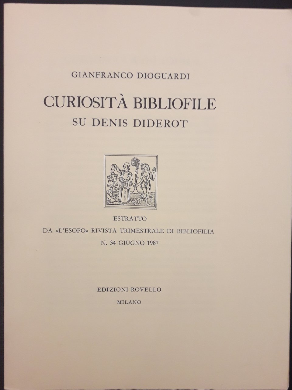 Curiosità bibliofile su Denis Diderot