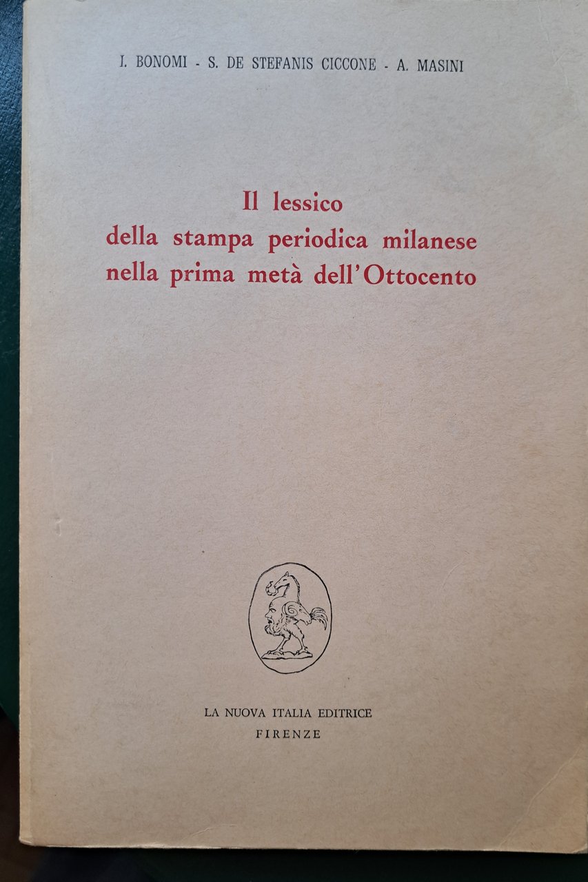 Il lessico della stampa periodica milanese nella prima metà dell'Ottocento
